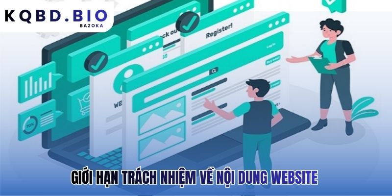 Miễn trừ trách nhiệm xác định rõ phạm vi nội dung website